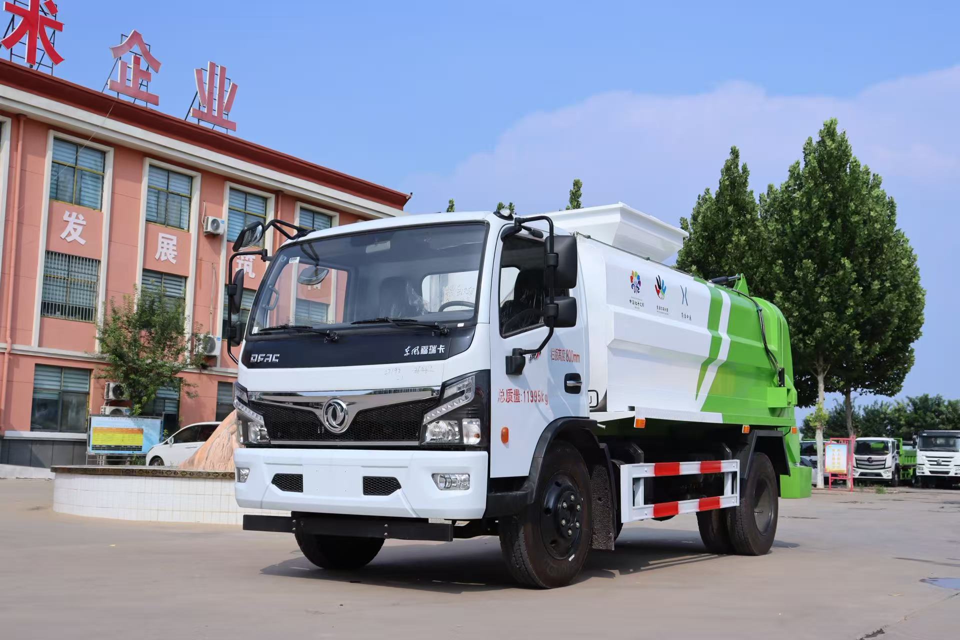 Dongfeng Furuika Direct Manufacturer 4x2 8 Cubic Manual Diesel Engine Recycling Food Waste Dry-Wet Separation Garbage Treatment