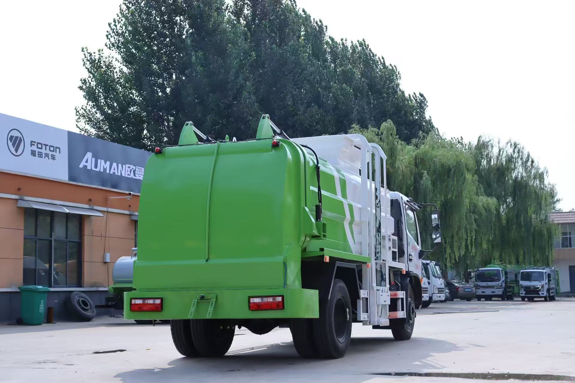 Dongfeng Furuika Direct Manufacturer 4x2 8 Cubic Manual Diesel Engine Recycling Food Waste Dry-Wet Separation Garbage Treatment