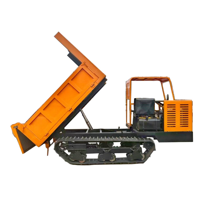 Versatile Tracked Transporter Featuring Floating Wheels and Hydraulic Action