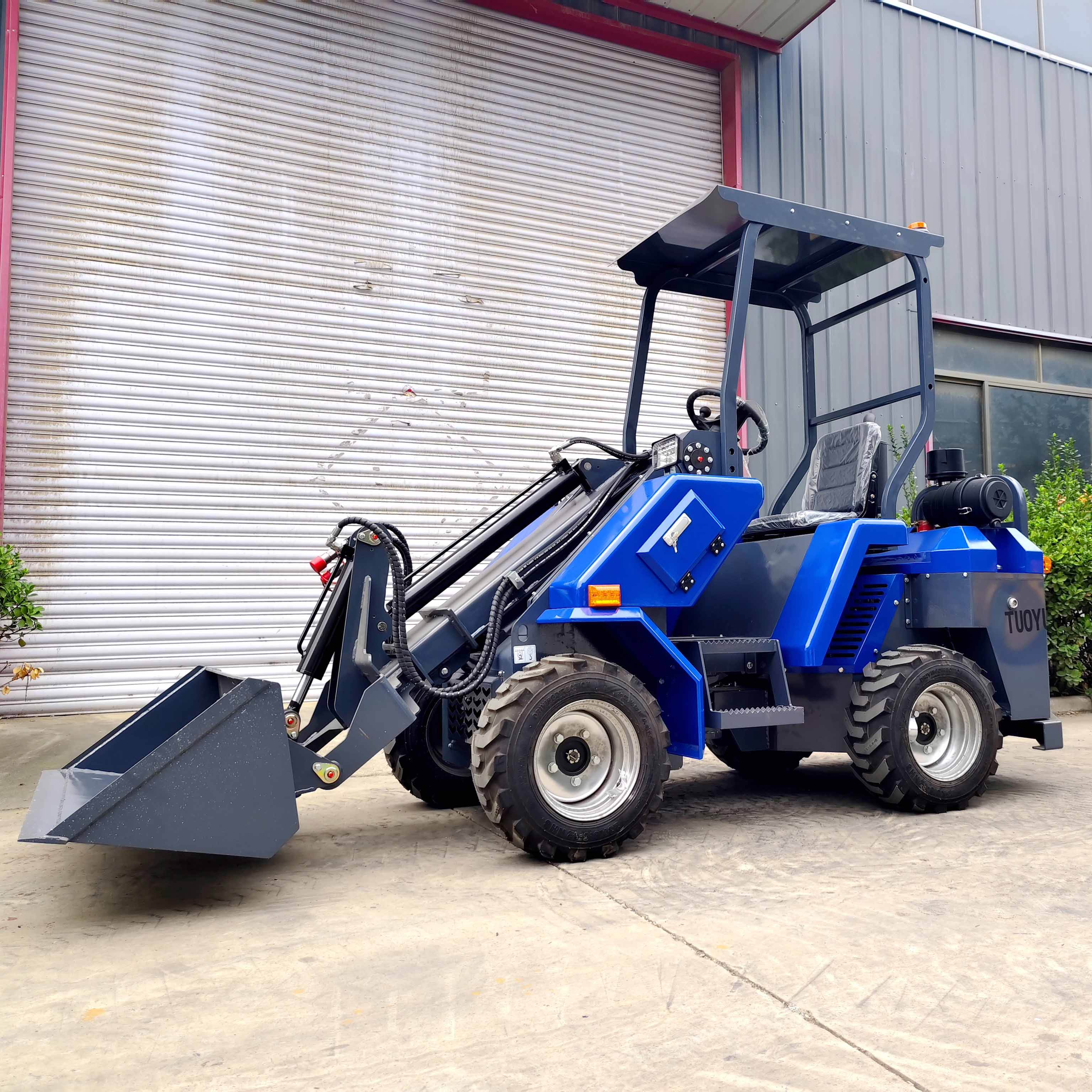 Tuoyuan High Torque Small Wheel Loader | 26HP 19.39kW Heavy Duty Tire Front Loader