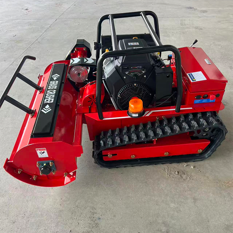China-made Cordless Flail Mower 48v Remote Diesel Tracked Mulcher Multifunctional Grass Mower with Battery