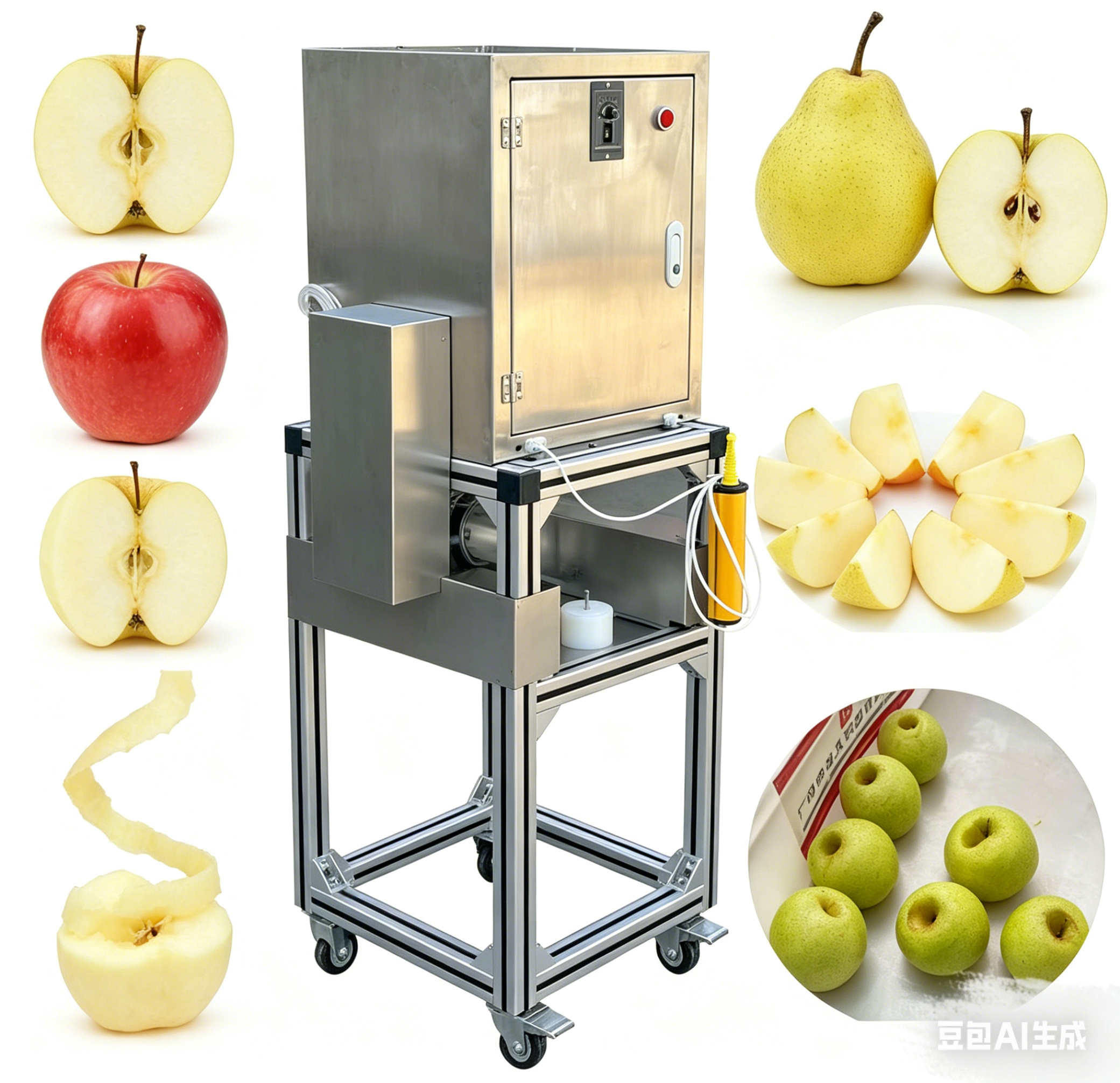 Pit and seed remover  Pit and seed separator  Industrial stainless steel apple peeler  Orange/Apple/Lemon peeler