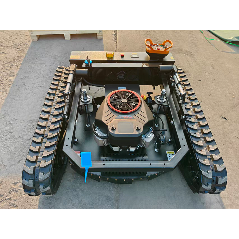 Free Delivery 4-Stroke DIY Remote Control Gasoline Lawn Mower with Push Shovel Crawler Best Selling