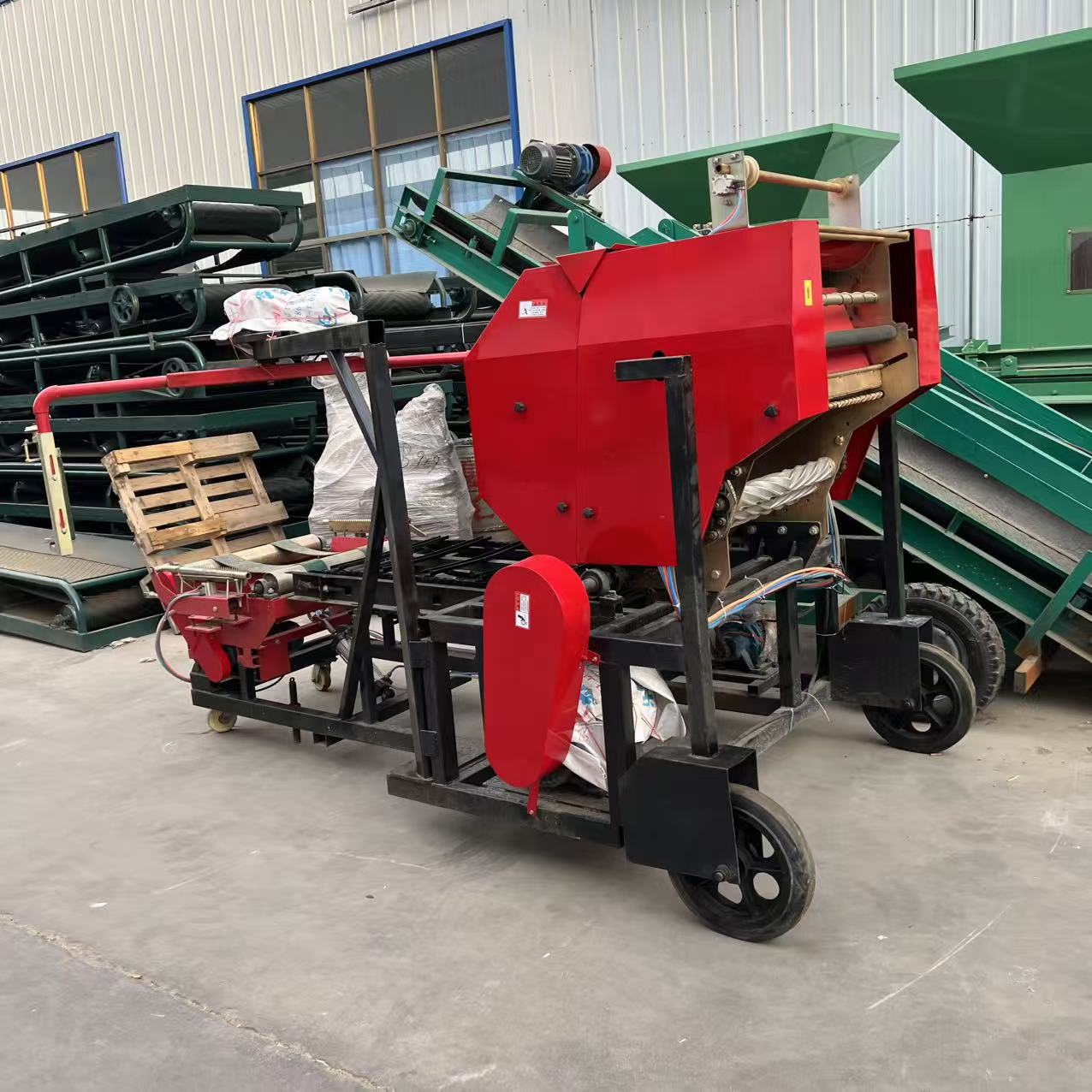 Automatic Straw & Forage Round Bale Packing Machine