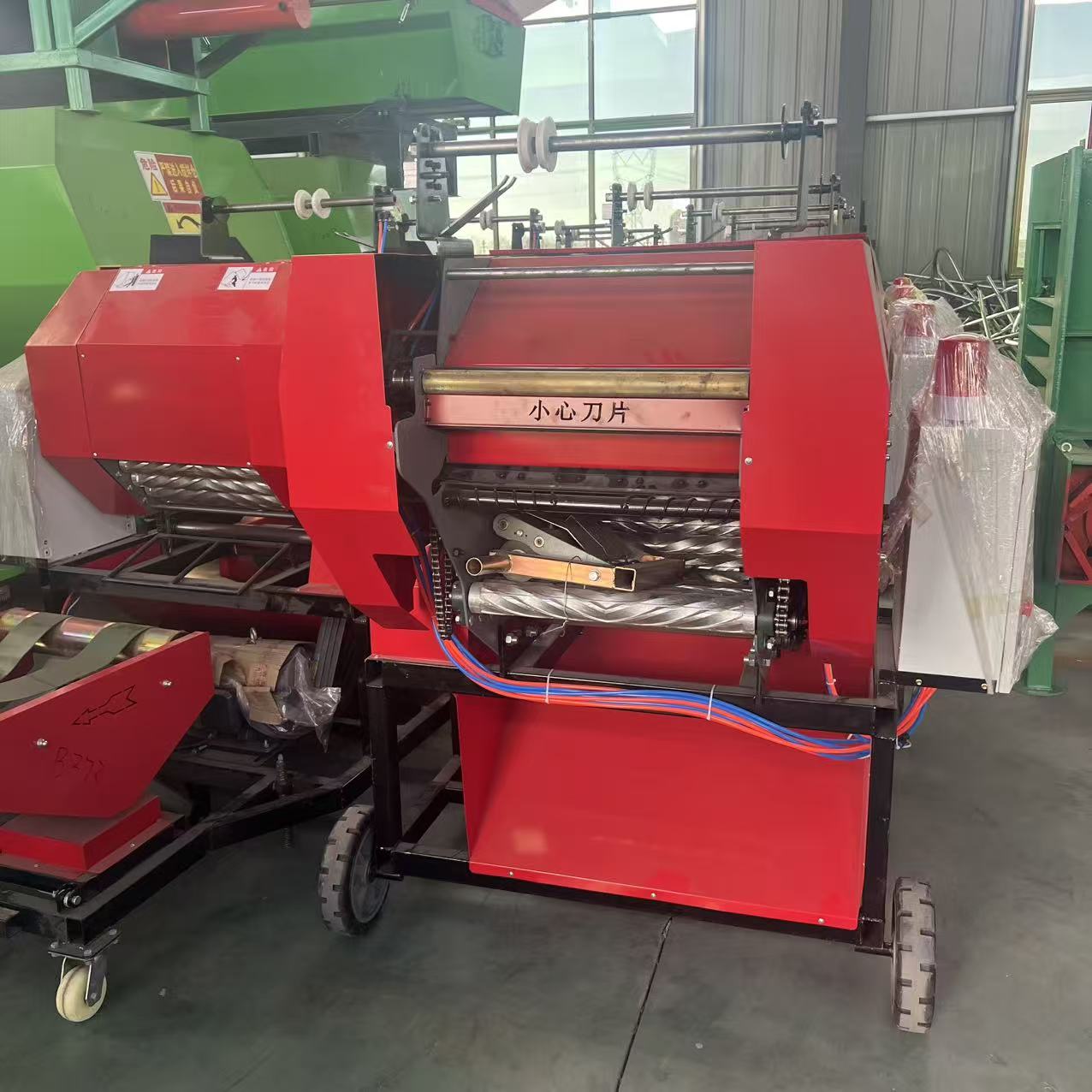 Automatic Straw & Forage Round Bale Packing Machine