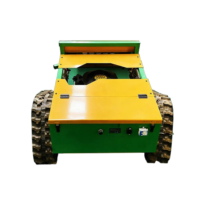 550 Green Remote Control Crawler Grass Cutting Machine