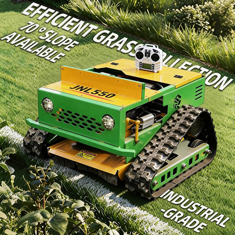 550 Green Remote Control Crawler Grass Cutting Machine