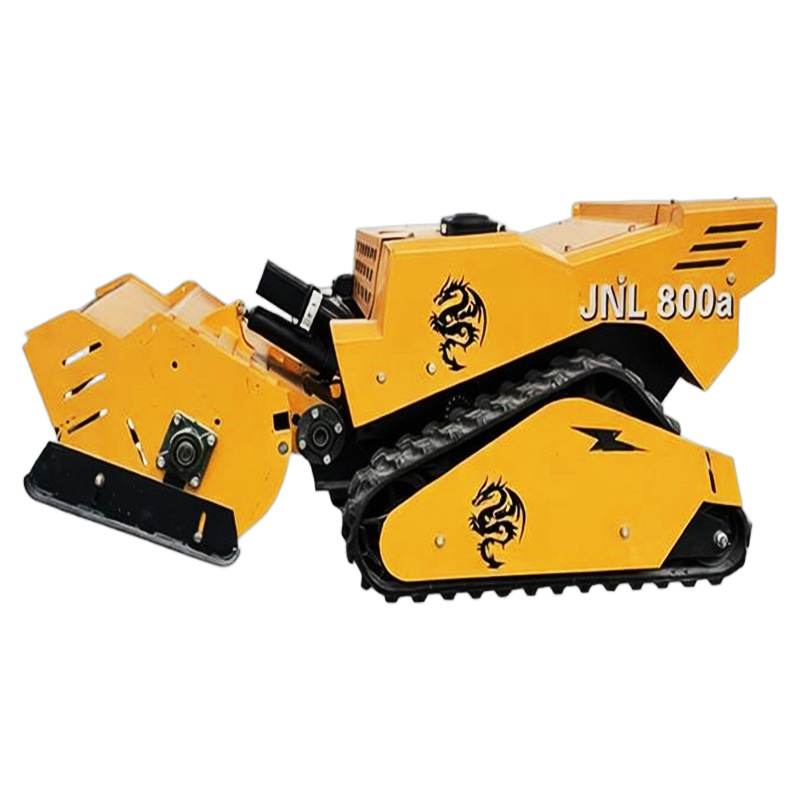 800 Yellow Remote Control Crawler Grass Cutting Machine (JNL800a)