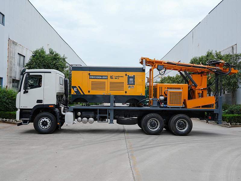 Truck Mounted Pneumatic Water Well Drilling Rig 500-600m Mobile Drilling Equipment for Geological Exploration and Water Well Construction