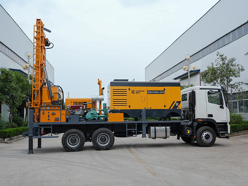 Truck Mounted Pneumatic Water Well Drilling Rig 500-600m Mobile Drilling Equipment for Geological Exploration and Water Well Construction