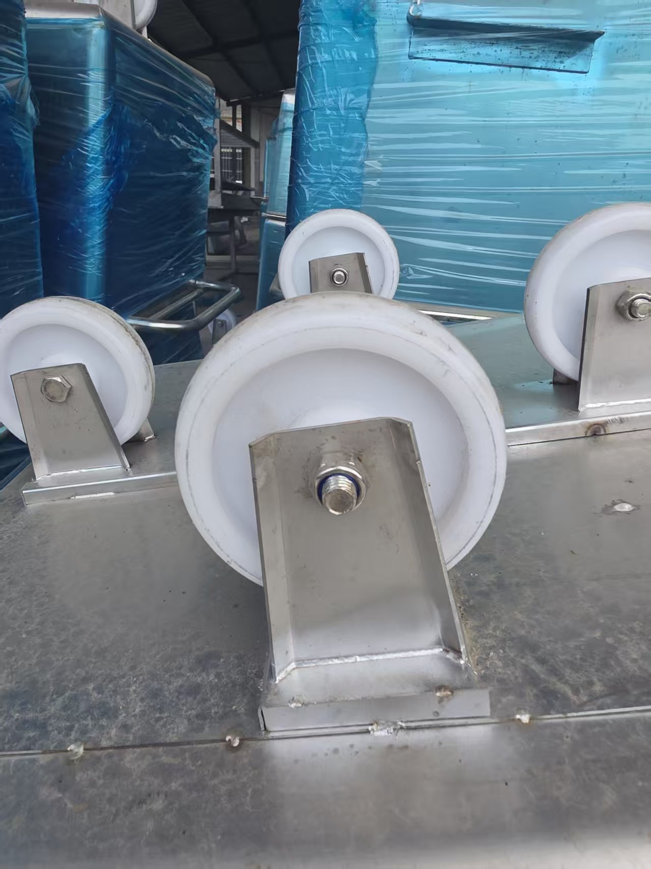 200L/400L Stainless Steel Tote Cart Food-grade Material Transport Cart